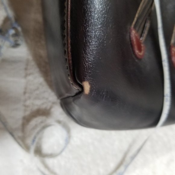 La Pailipe vintage brown large leather trim purse - Picture 11 of 11